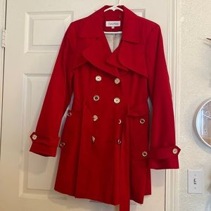 Red Calvin Klein Coat ♥️